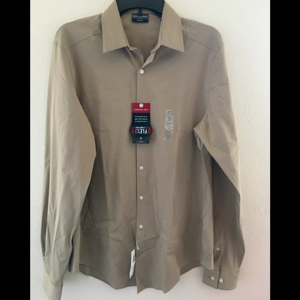 Men's Van Heusen Slim-Fit Flex Dress shirt- Z4 - Picture 1 of 8